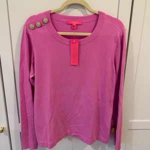 Lilly Pulitzer Pink Bejeweled Sweater